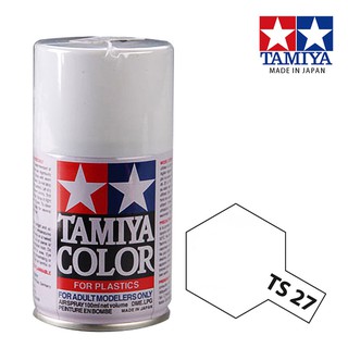 【鋼普拉】現貨 TAMIYA 田宮 模型 噴漆 噴罐 油性漆 #85027 TS27 TS-27 平光 白色 100ml