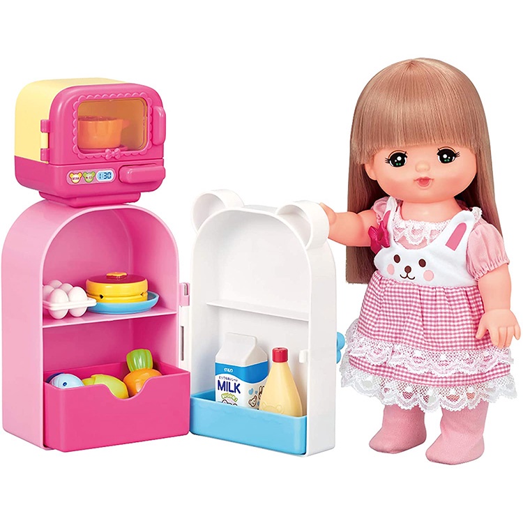 PILOT 小美樂娃娃配件 冰箱微波爐組 PL51517 麗嬰 正版公司貨 黑冷媽