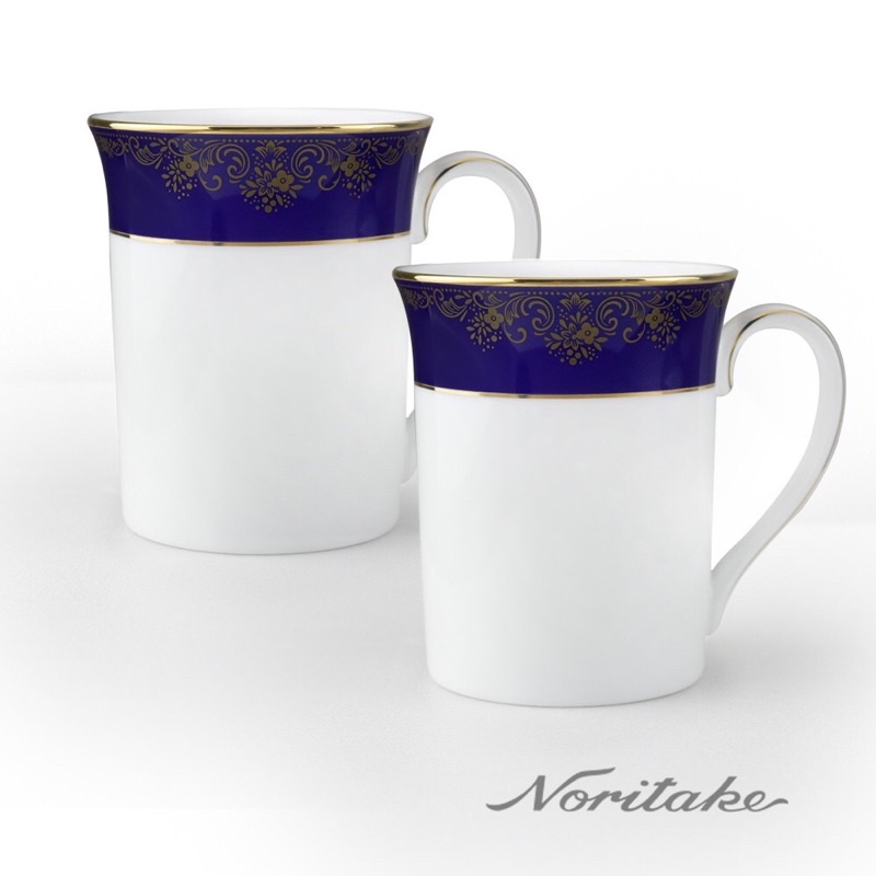 【日本Noritake】全新藍色樂章馬克杯/對杯禮盒