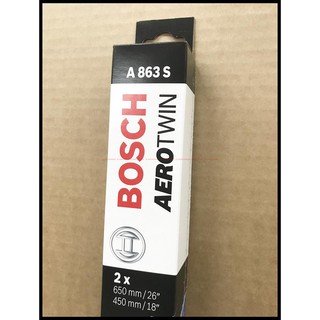 BOSCH【軟骨雨刷 A863S 】 AUDI A1 A3 ALFA STELVIO JC原廠貨