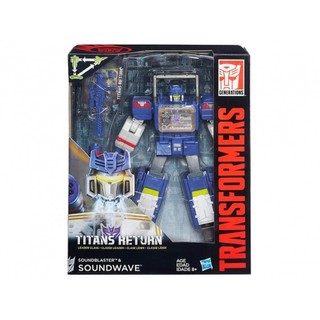 臺中 ＊＊宏富玩具＊＊變形金剛世代系列 泰坦之戰 無敵戰將 W1 SOUNDWAVE 音波