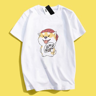 JZ TEE 柴犬-柴帽雙全印花衣服短袖T恤S~2XL 男女通用版型