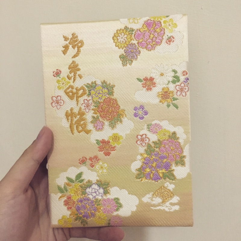 川越冰川神社朱印帳朱印刺繡金線 蝦皮購物