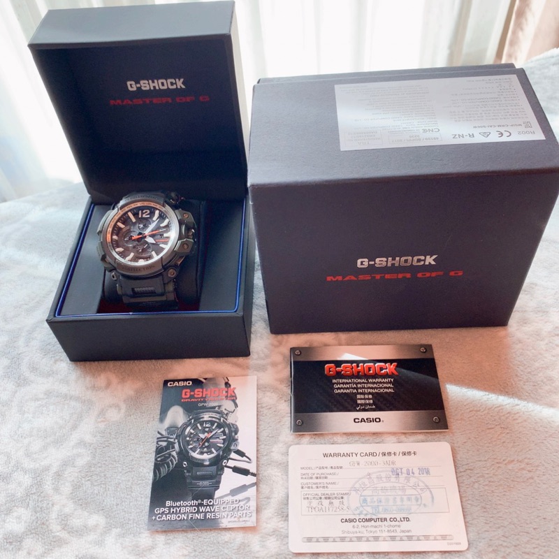 CASIO G-SHOCK GRAVITYMASTER GPW-2000-3A 手錶 潛水錶 GPS 三眼錶 錶