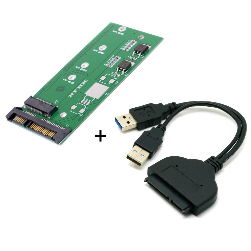 Ngff M 2轉sata轉usb二合一轉sata Usb 3 0固態硬碟轉接卡轉接線 蝦皮購物