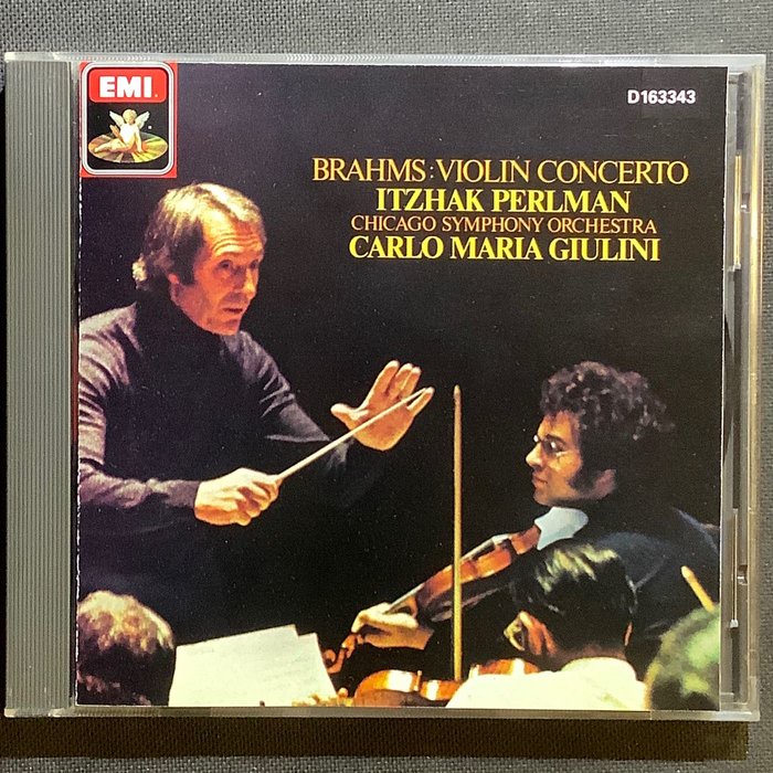 Brahms布拉姆-小提琴協奏曲 Perlman帕爾曼/小提琴 Giulini朱里尼/指揮 1986年美國版無ifpi