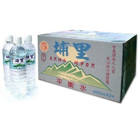 【本賣場『任選五箱飲料』或『滿額1500元』免運】埔里礦泉水 600ml x 24入