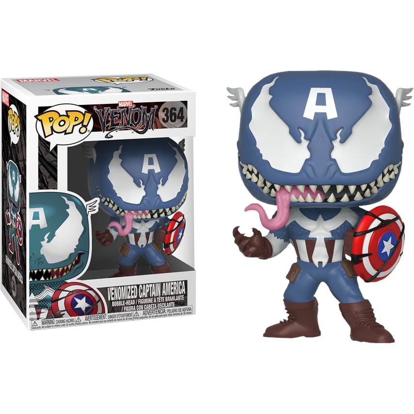 {克拉克玩具}代理版 FUNKO POP 漫威系列 Venom 猛毒版 美國隊長 Captain America