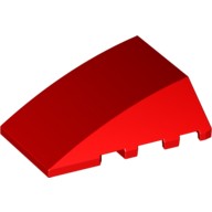 LEGO 樂高 47753 紅色 曲面 楔形 圓弧磚 Wedge 4x4 6074878
