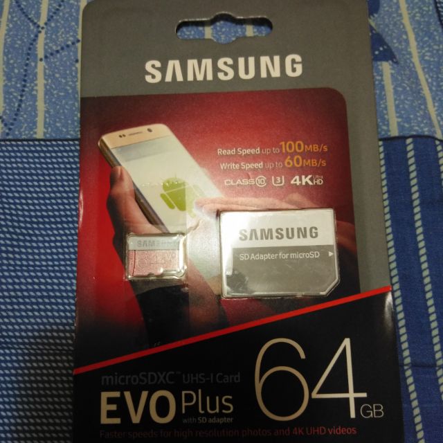 拍賣 Samsung 64G EVO plus 高速記憶卡  （U3） 台北地區可面交！！