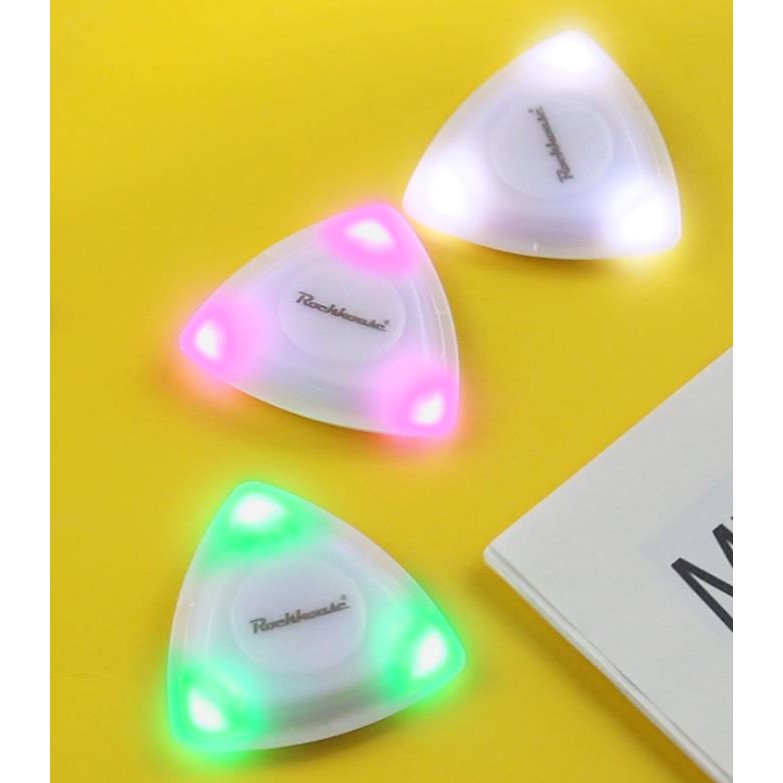 發光彈片 Rockhouse 大三角 LED 發光PICK 三邊厚度 匹克 撥片 彈片