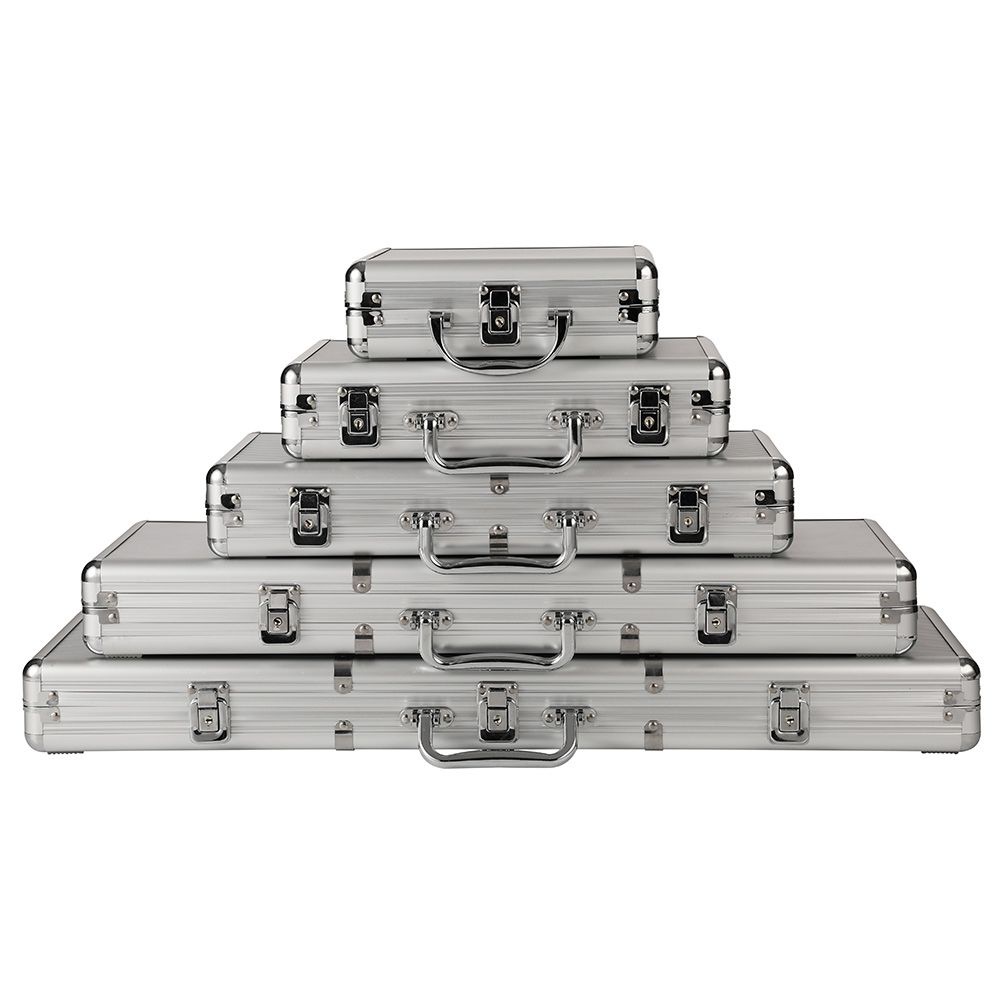 籌碼箱鋁箱100/200/300/500碼德州撲克籌碼箱旅行箱工具箱鋁盒