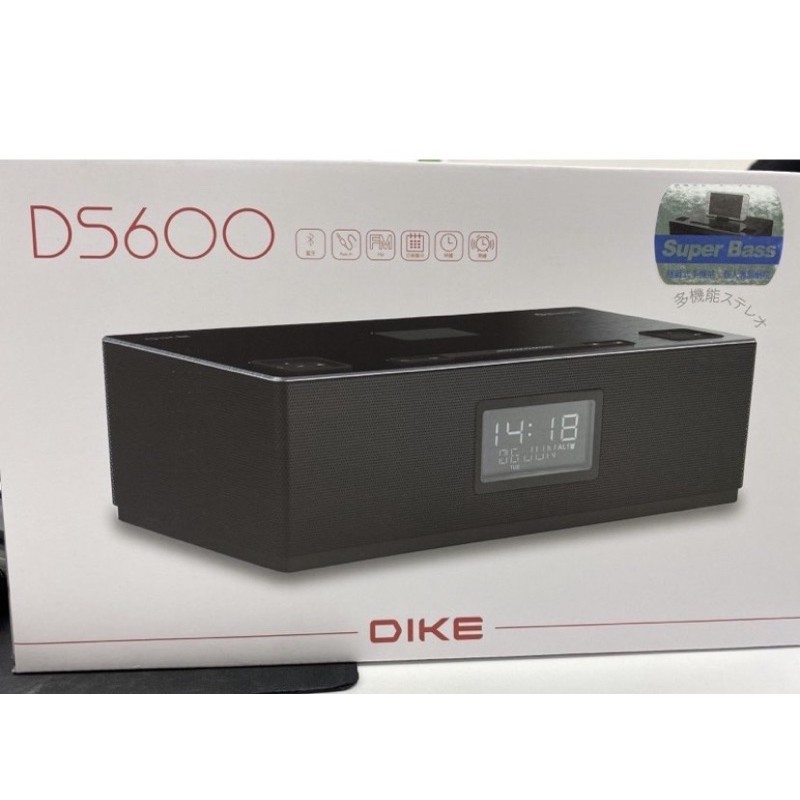 DIKE 經典鬧鐘藍芽音響 DS600-黑