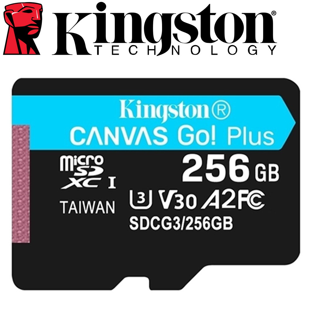 Kingston 金士頓 256GB microSDXC TF U3 V30 A2 256G 記憶卡 SDCG3