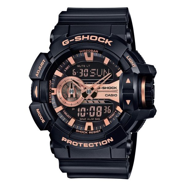CASIO卡西歐G-SHOCK超人氣大錶徑推出亮彩新色設計採用多層次錶盤設計搶GA-400GB-1A4 (400 2)