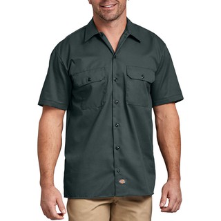 【DICKIES】美線 1574 GH Short Work Shirt 短袖 工作襯衫 (GH 獵人綠) 化學原宿