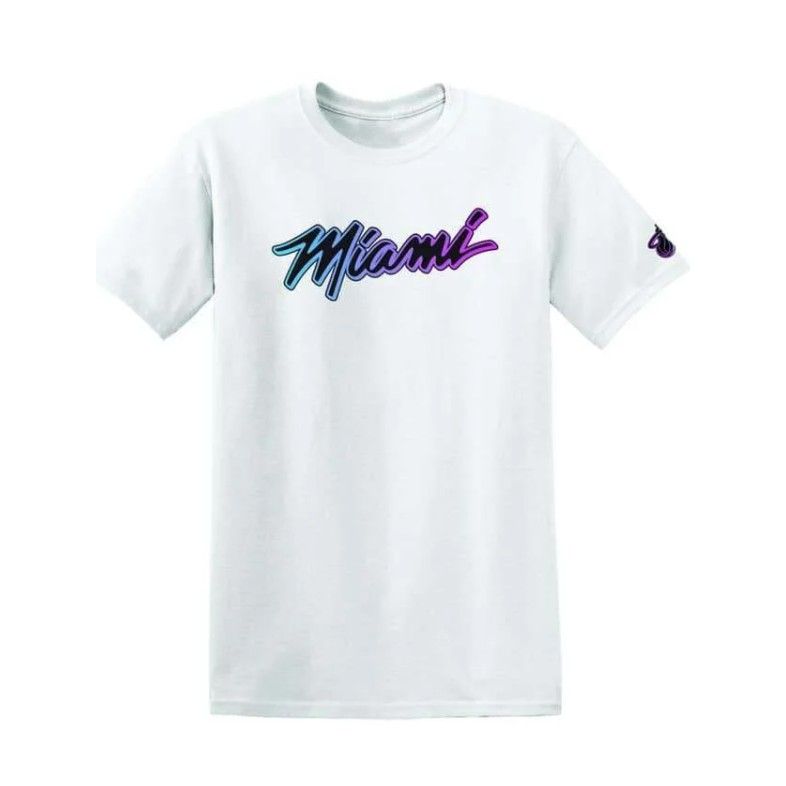 [XL一件] 熱火城市白色短T 獨家款式 全新 南灣配色   Miami Heat