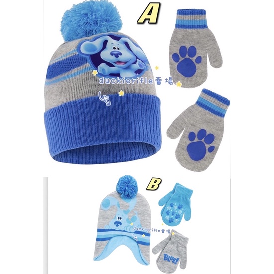 預購 Blue’s clues 帽子 手套 Nick Jr 冬天保暖衣物 藍色斑點狗 美國正版
