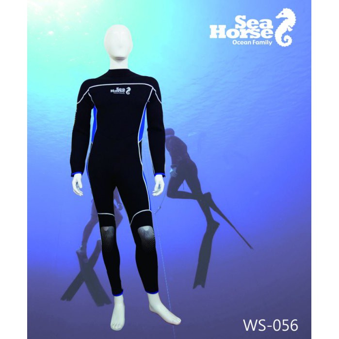 (週年特惠!!買衣送鞋)Sea Horse 3MM 潛水衣、防寒衣、衝浪衣、浮潛衣(WS-056)
