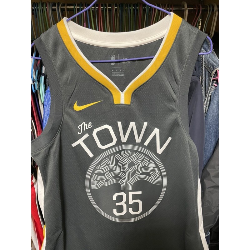 L號 SW Nike新款 金州勇士隊 35號 Kevin-Durant 凱文-杜蘭特 黑色NBA新面料球衣