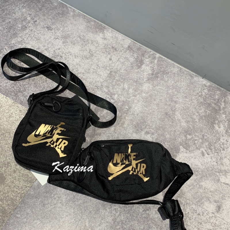 Kazima Nike Jordan Jumpmam 喬丹 腰包 小包 側背包 小方包 垮包 隨身包 迷你包 掛包 黑