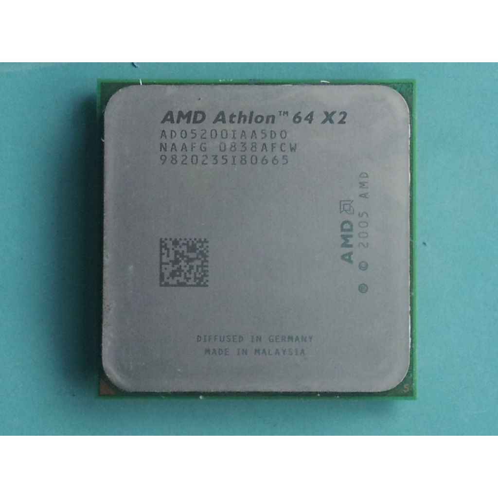 (懷舊) AMD雙核心CPU Athlon 64 X2 5200+ (AM2腳位) AD05200IAA5D0