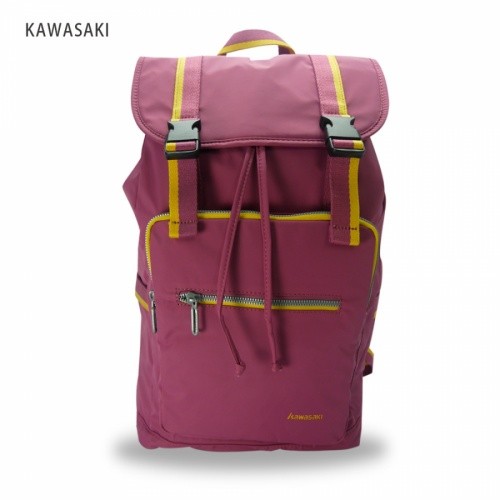 加賀皮件Kawasaki 超輕休閒後背包可A4資夾外出郊遊上學上班萬用包超輕防水尼龍布材質KA187