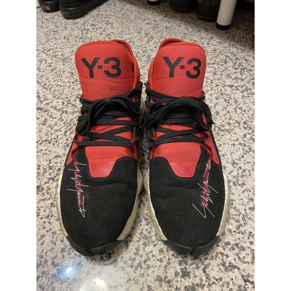 半價賣 Y3 山本耀司刺繡簽名 adidas 休閒鞋 運動鞋 y-3 黑紅