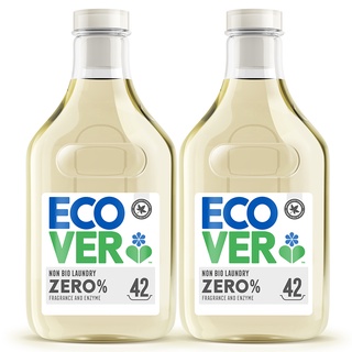 歐盟認證 ecover 宜珂無新增ZERO親膚低敏洗衣精1500mlx2罐 英國過敏協會認證透過 嬰兒與母親首選 敏感肌
