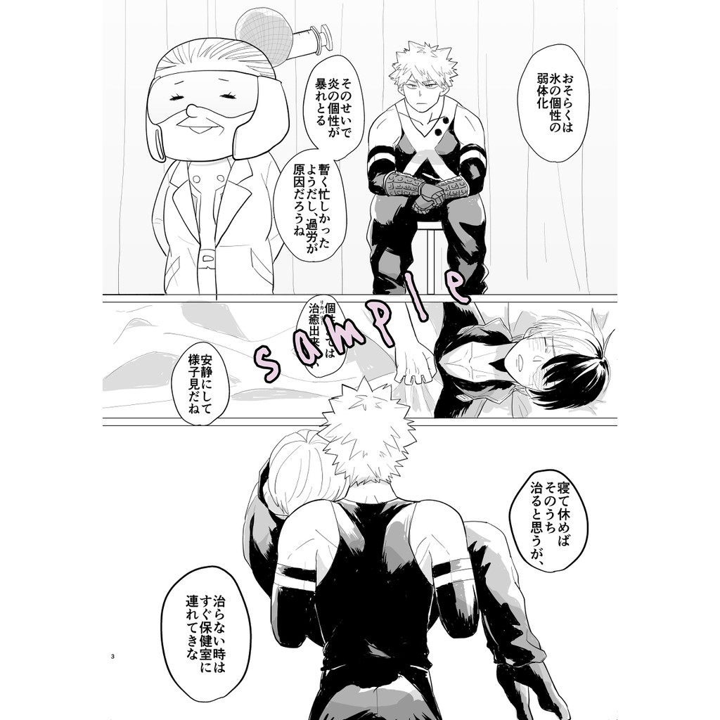 Shuya 日文我的英雄學院同人誌体調不良の舐めプを看病したら思いの他可愛かった件について爆豪勝己x轟焦凍爆轟