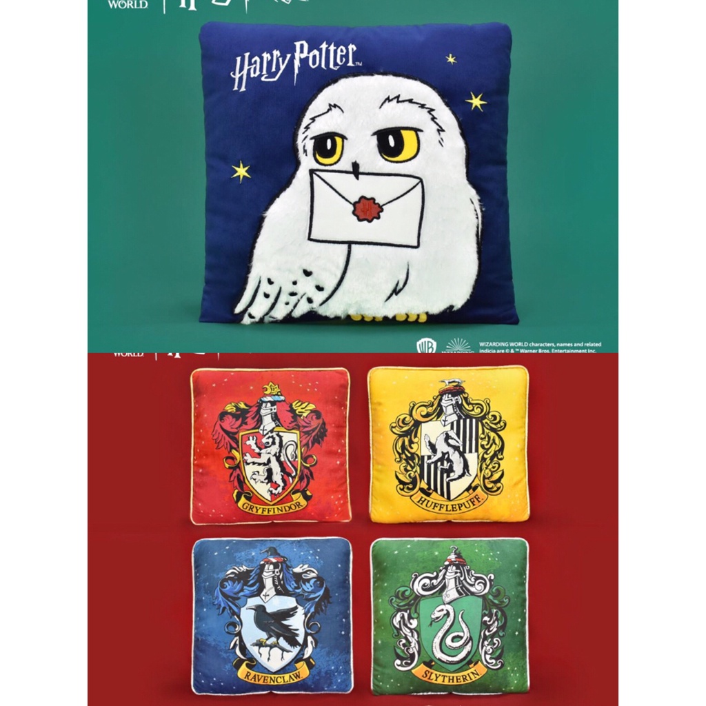 【CJ Toyz】正版 哈利波特 魔法世界 12吋 方枕 嘿美 &amp; 學院 抱枕 枕頭 寢具 Harry Potter