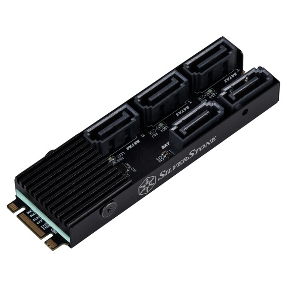 銀欣 ECS07 5埠SATA Gen3 6Gbps Non-RAID M.2 PCIe 硬碟擴充卡 現貨 廠商直送