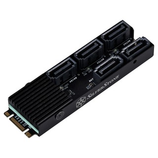 【蝦皮直營】銀欣 ECS07 5埠SATA Gen3 6Gbps M.2 PCIe 硬碟擴充卡 現貨 廠商直送