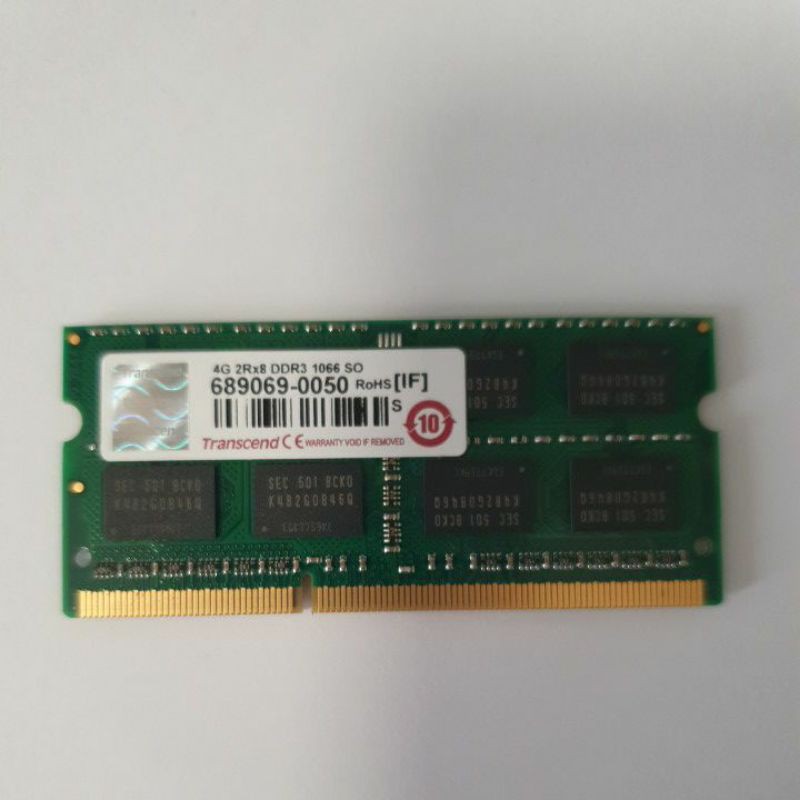 創見 筆電 DDR3 4G 1066