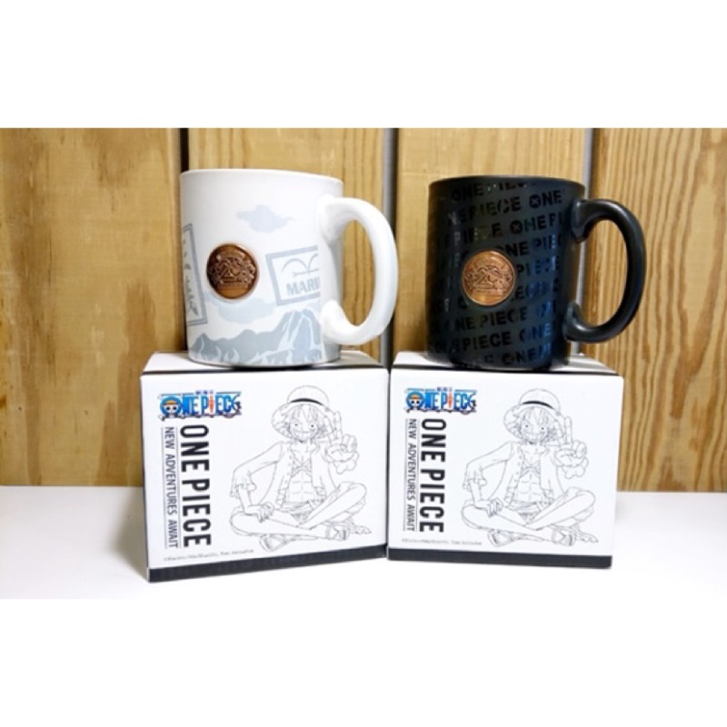 現貨 全家經典來潮one Piece 海賊王航海王動畫週年紀念限量銅牌馬克杯 共2款 蝦皮購物