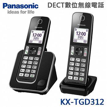 【數位3C】 Panasonic KX-TGD312 TW DECT數位無線電話雙手機_黑色_馬來西亞製