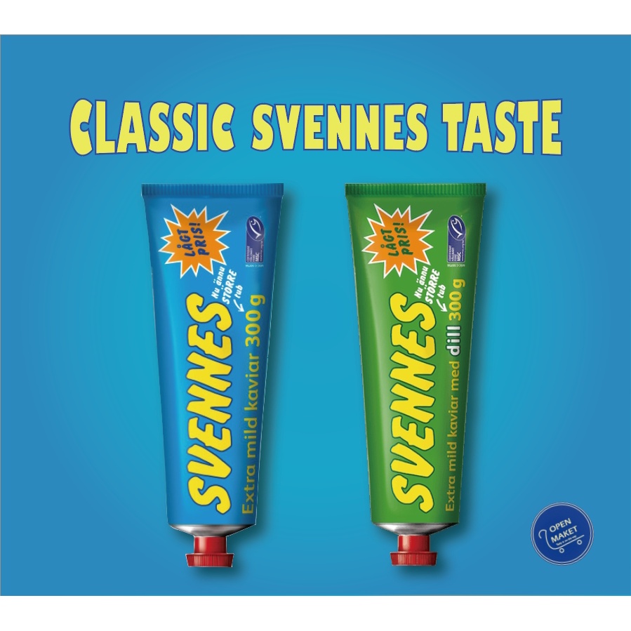 🇸🇪預購 Svennes Mild Caviar 250g 溫和煙燻 瑞典鱈魚子醬 | 蒔蘿 | 歐本食集 原廠進口 |