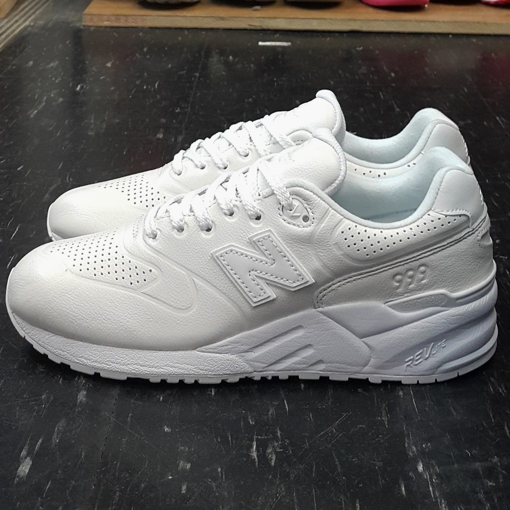 new balance nb 999 MRL999AH 白色 全白 皮革 輕量化 一體成型 慢跑鞋