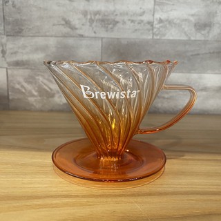 卡拉拉咖啡精品 Brewista Artisan 圖蘭朵 水晶玻璃濾杯 V型 影子濾杯 魅影濾杯 1~2 人 活力橘
