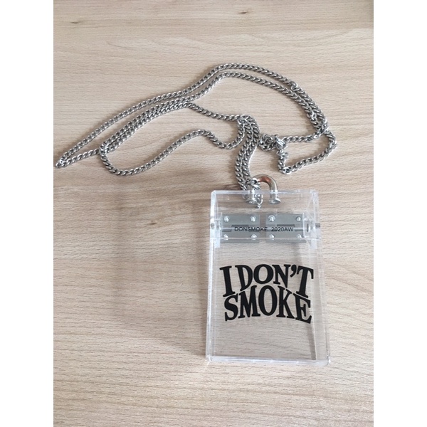 I DON‘T SMOKE 透明 logo 斜挎腰包菸盒