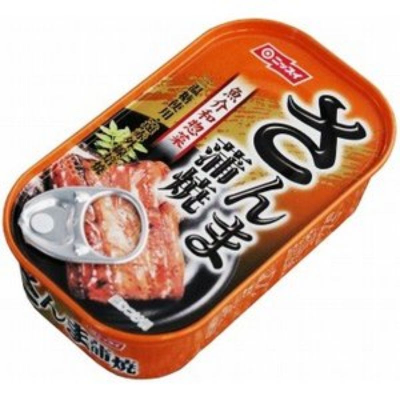 日本 罐頭 魚罐頭 日清蒲燒秋刀魚罐頭