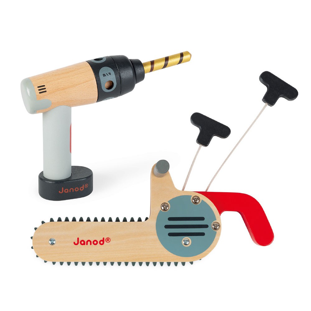 【法國Janod】小木匠創意玩-工具 兒童玩具 家家酒 木頭玩具 組裝玩具（LAVIDA官方直營）