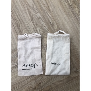Aesop 全新專櫃 棉布袋 環保袋 束口袋 帆布袋