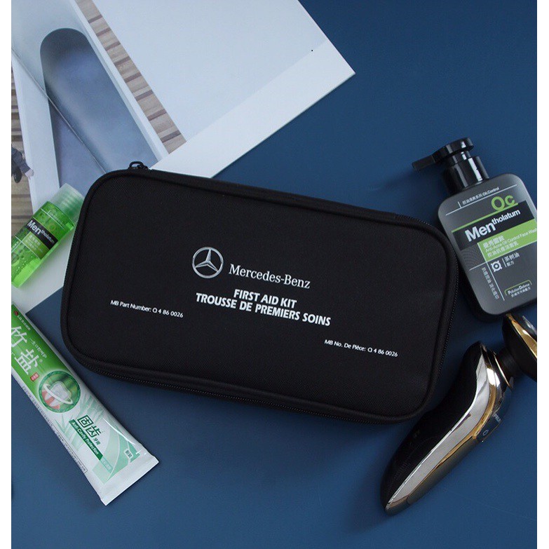 Benz贈品定制first Aid Kit多功能防水收納包 車載工具包 收納包 洗漱包 不含急救耗材 蝦皮購物