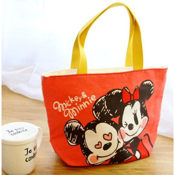 🍭MeowZ.喵莉🎀　手提袋與行李箱 迪士尼米奇米尼唐老鴨黛西 手提包 購物包 隨身小包 帆布包