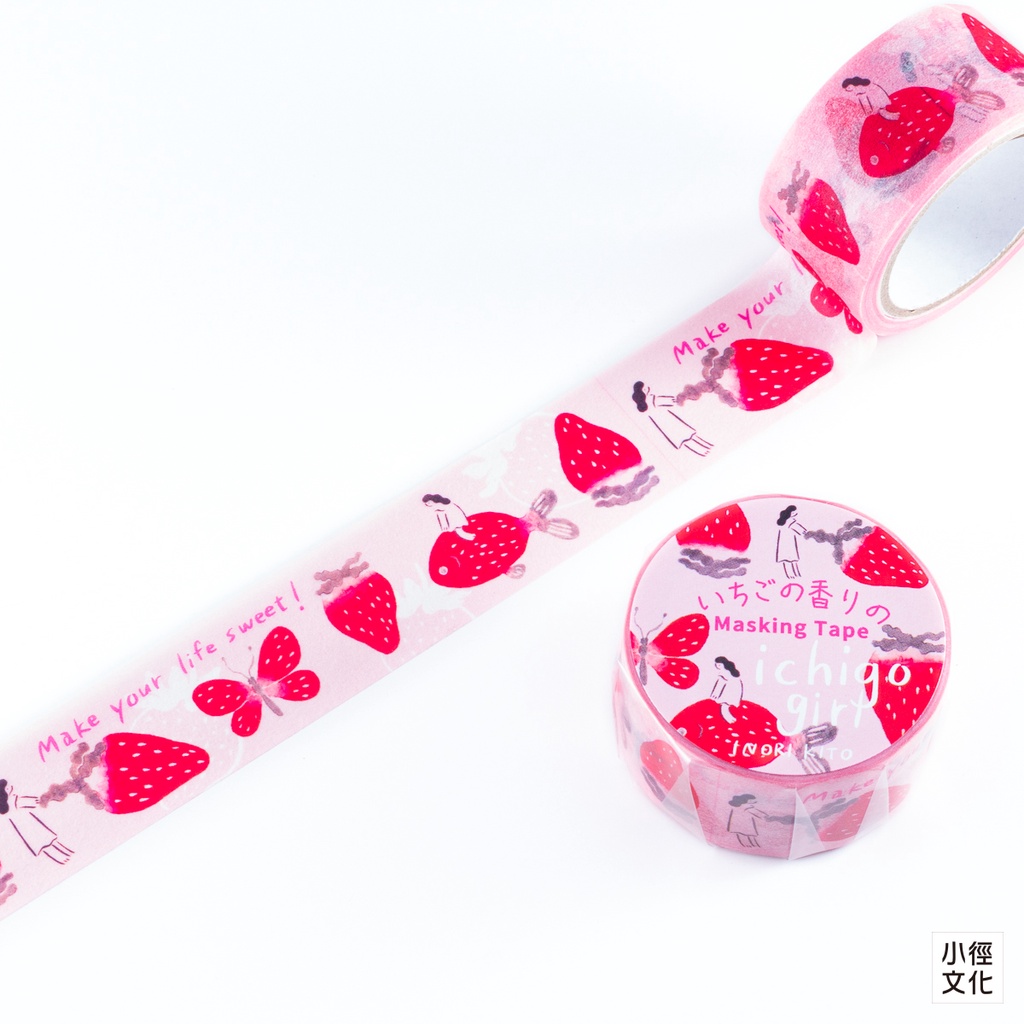 APJ x 鬼頭 祈 Inori Kito 原創和紙膠帶 - 草莓女孩_粉 ( 1000122767 )