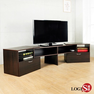 LOGIS｜電視櫃 台灣製造 自由設計簡約時尚伸縮電視櫃(兩色)LS-11