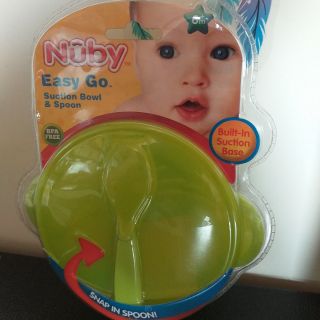 Nuby 寶寶 學習吸盤碗 ( 附匙 )
