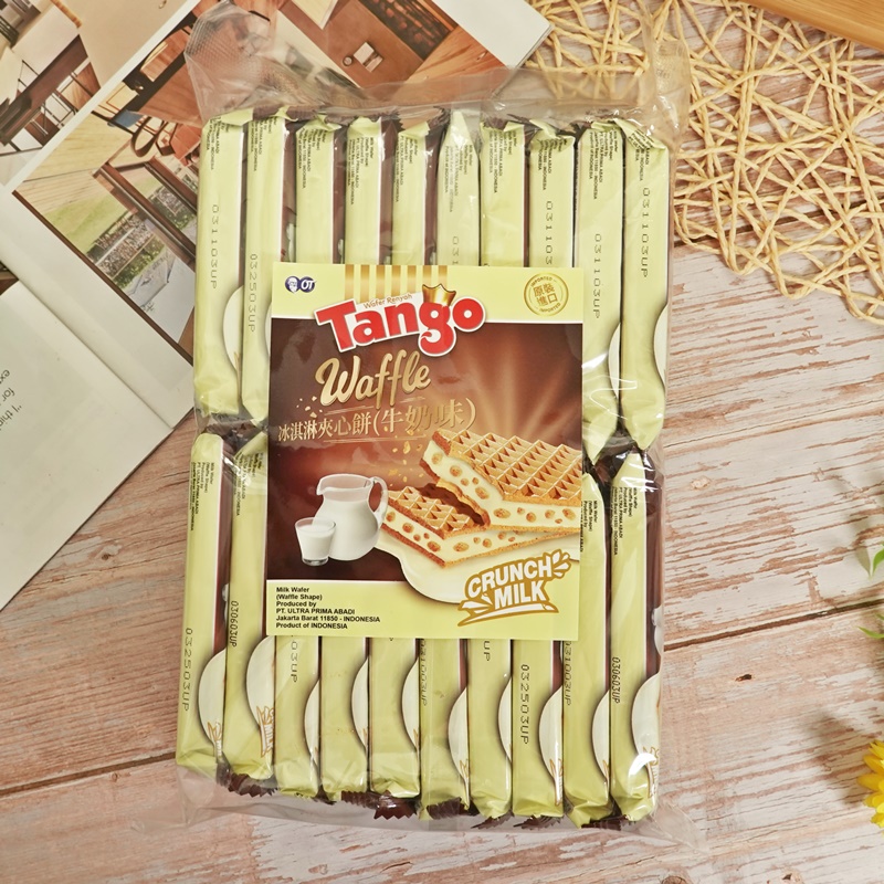 【Tango】冰淇淋夾心餅乾-牛奶味 500g【8991102453622】 夾心餅乾 冰淇淋餅 (印尼零食)