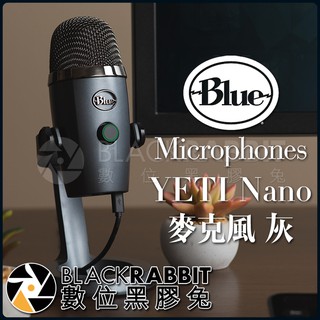 【 美國 Blue YETI Nano 電容式 USB 麥克風 灰 】 數位黑膠兔